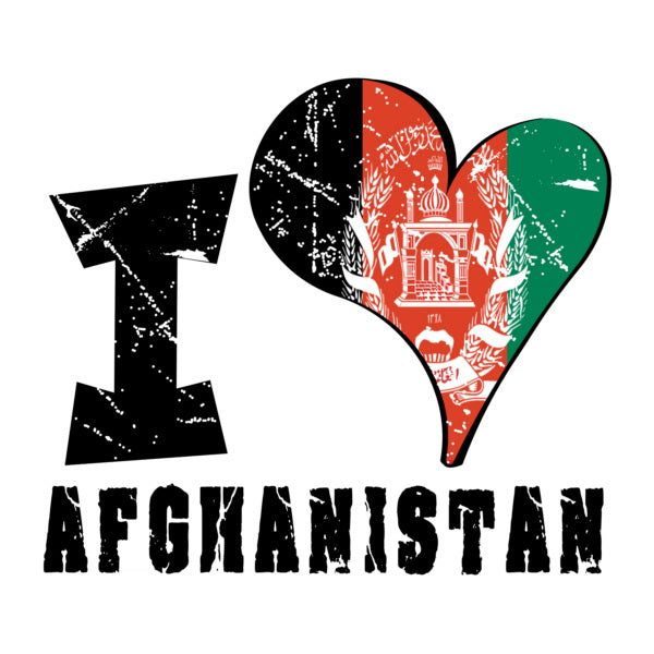 Unisex Hoodie - I Love Afghanistan