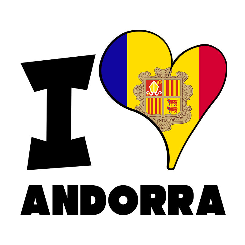 Unisex t-shirt - I Love Andorra Flag