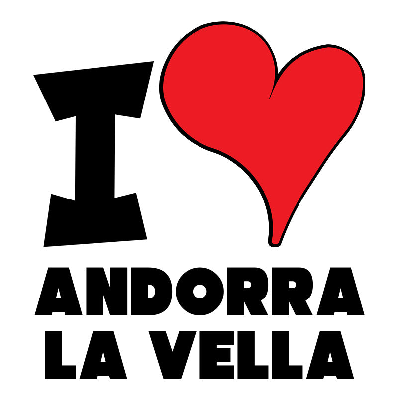 Unisex Sweatshirt - I Love Andorra la Vella Red