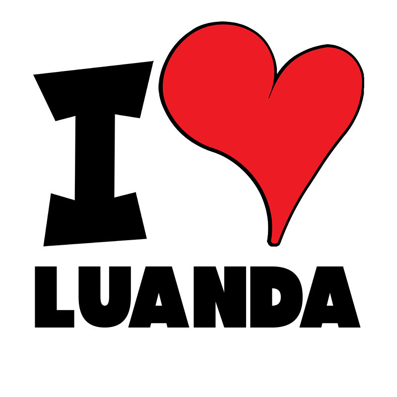 Unisex Sweatshirt - I Love Luanda Red