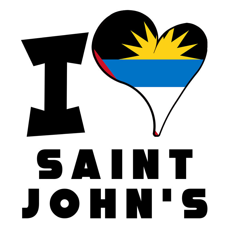 Unisex Hoodie - I Love Saint John's Flag