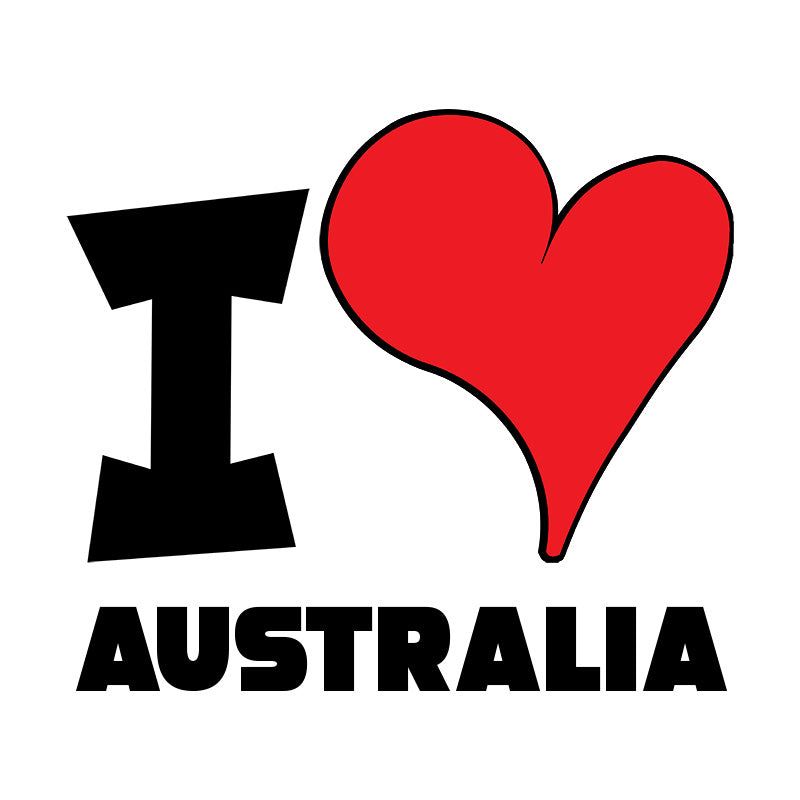 Unisex t-shirt - I Love Australia Red