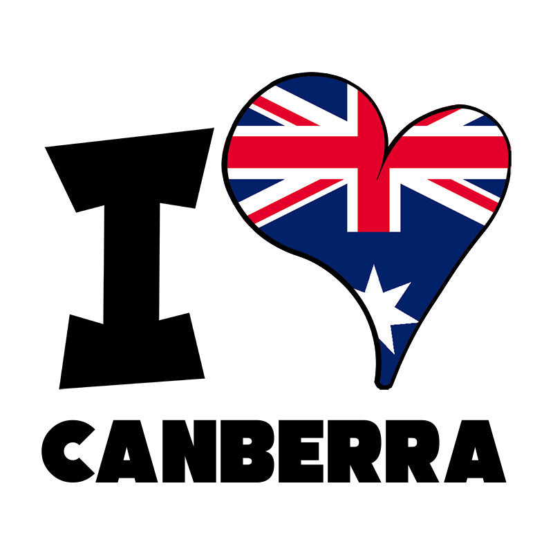 Unisex t-shirt - I Love Canberra Flag