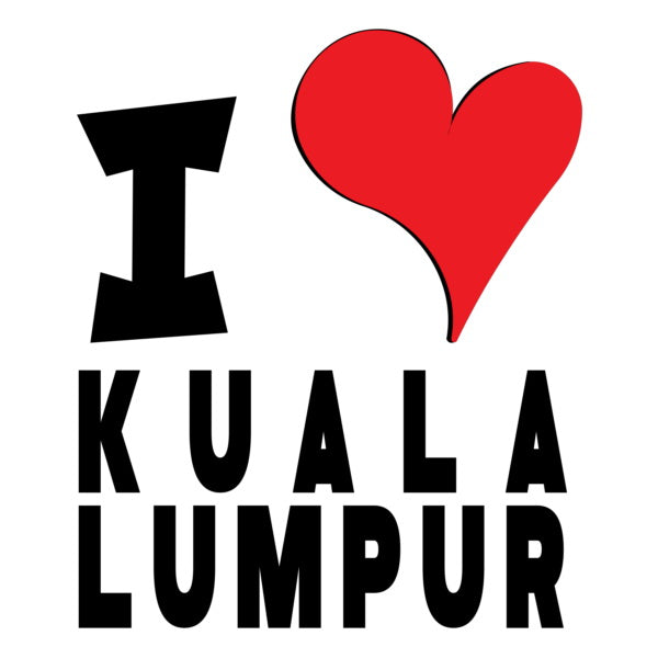 Unisex Hoodie - I Love Kuala Lumpur Red