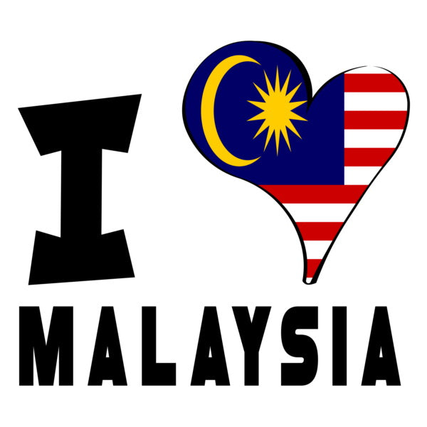 Unisex t-shirt - I Love Malaysia Flag