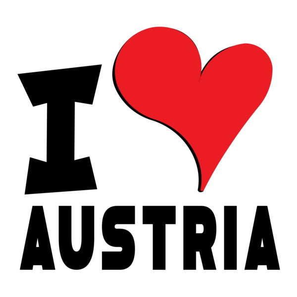 Unisex t-shirt - I Love Austria Red