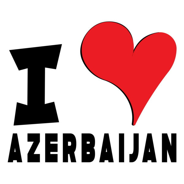 Unisex Hoodie - I Love Azerbaijan Red