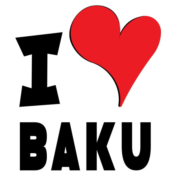 Unisex Hoodie - I Love Baku Red