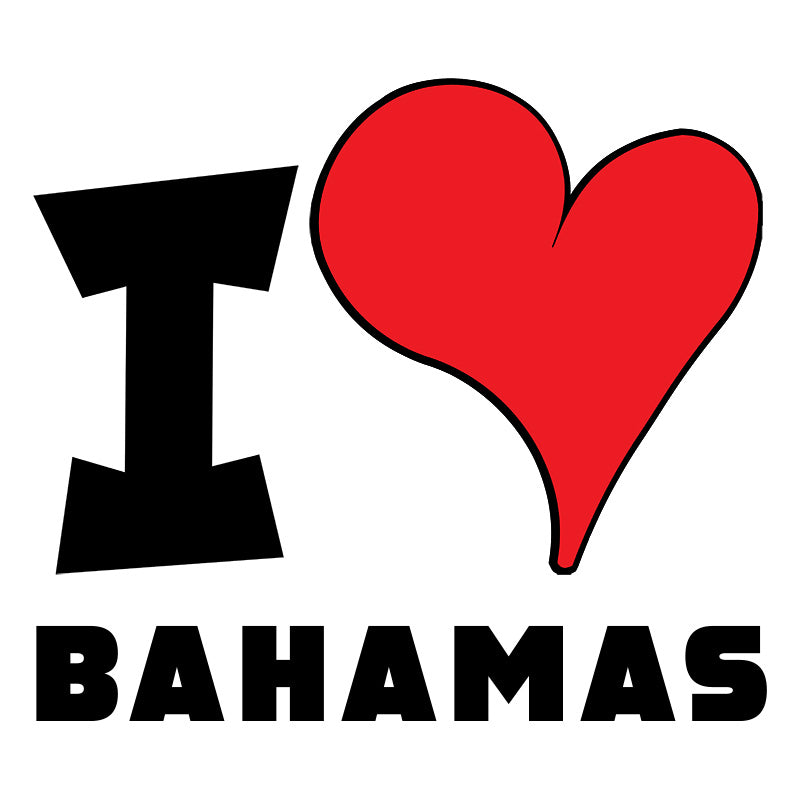 Unisex t-shirt - I Love Bahamas Red