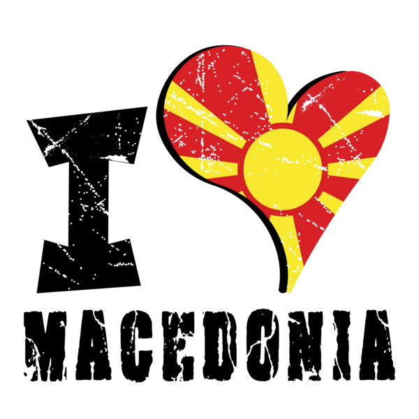 Unisex Hoodie - I Love Macedonia