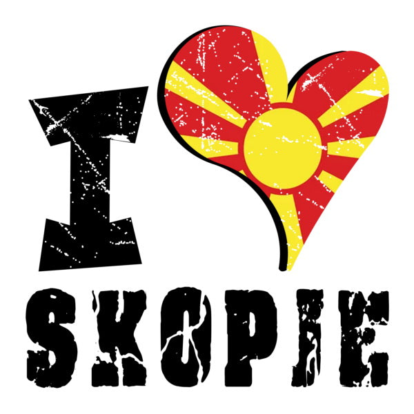 Unisex Hoodie - I Love Skopje