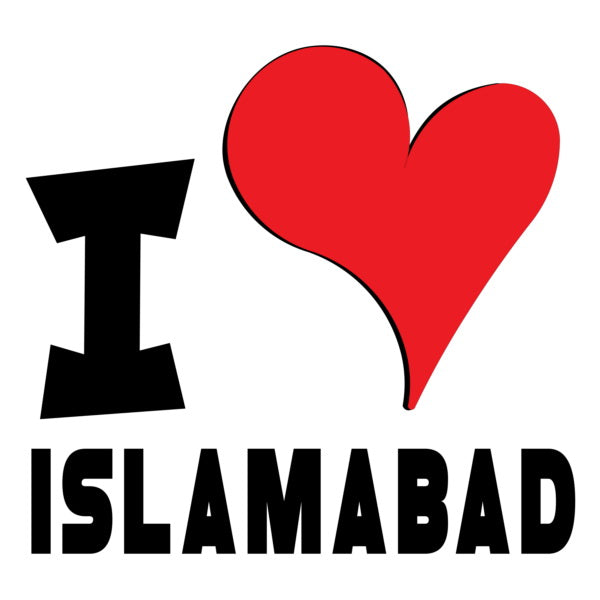 Unisex t-shirt - I Love Islamabad Red