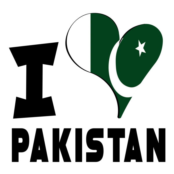 Unisex Hoodie - I Love Pakistan Flag