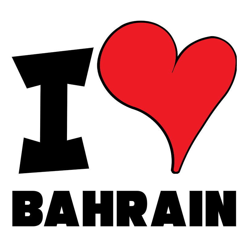 Unisex t-shirt - I Love Bahrain Red