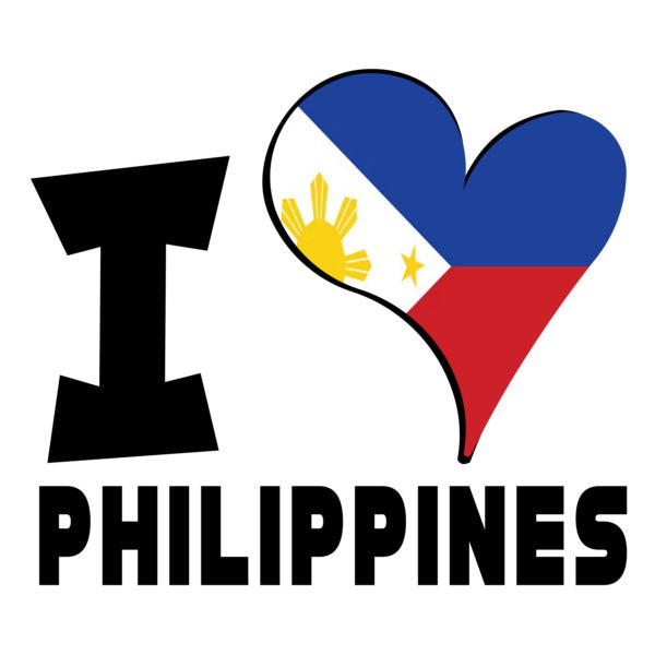 Unisex Hoodie - I Love Philippines Flag