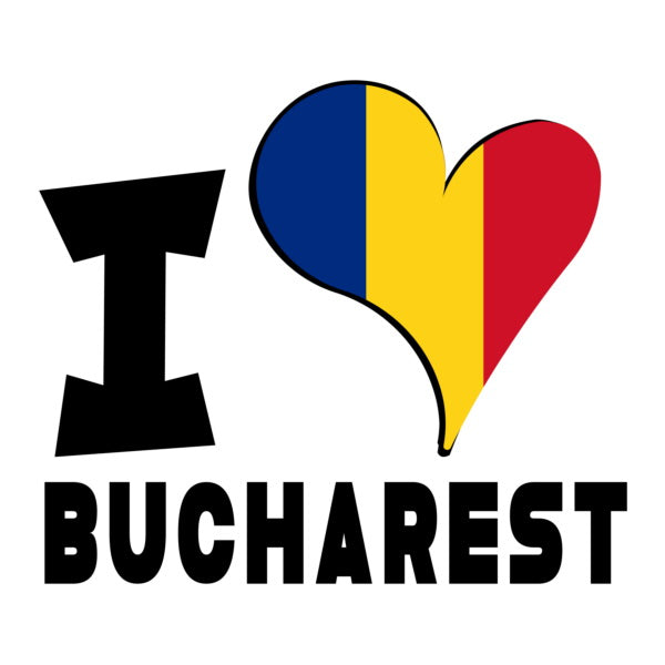 Unisex t-shirt - I Love Bucharest Flag