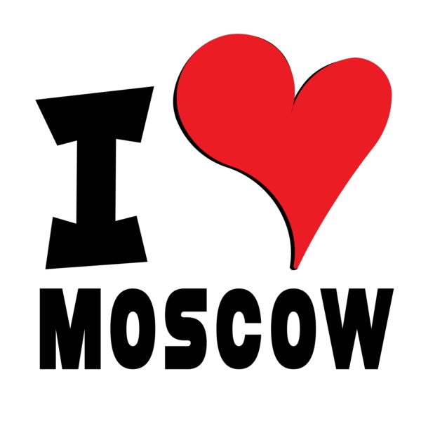 Unisex Hoodie - I Love Moscow Red