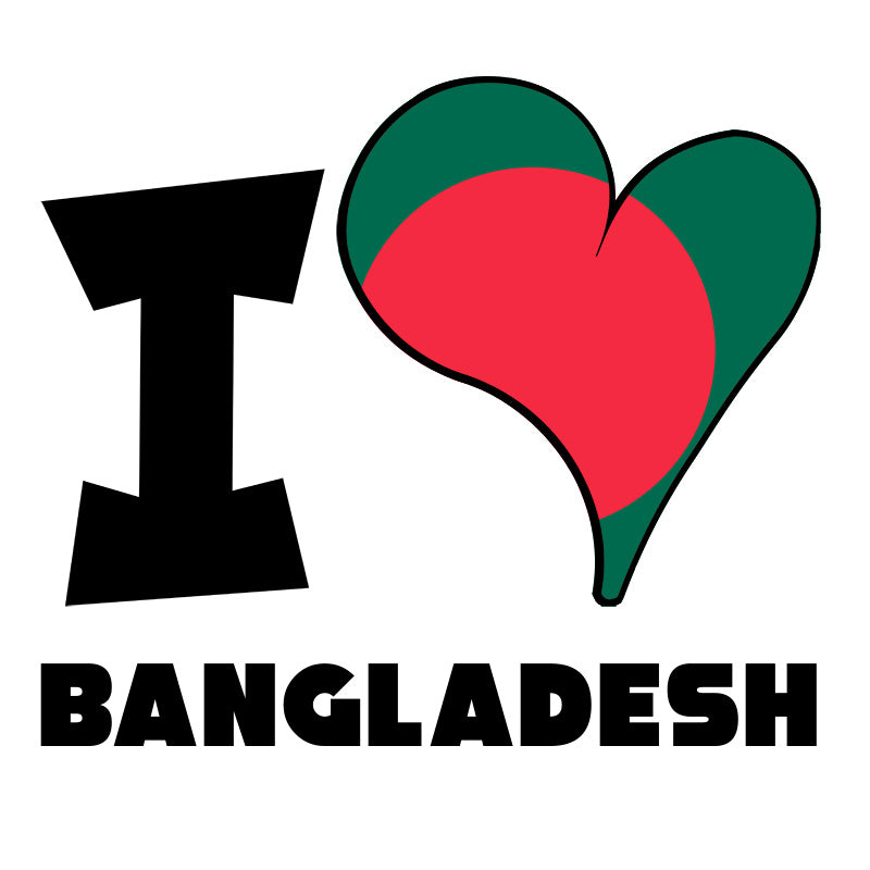 Unisex t-shirt - I Love Bangladesh Flag