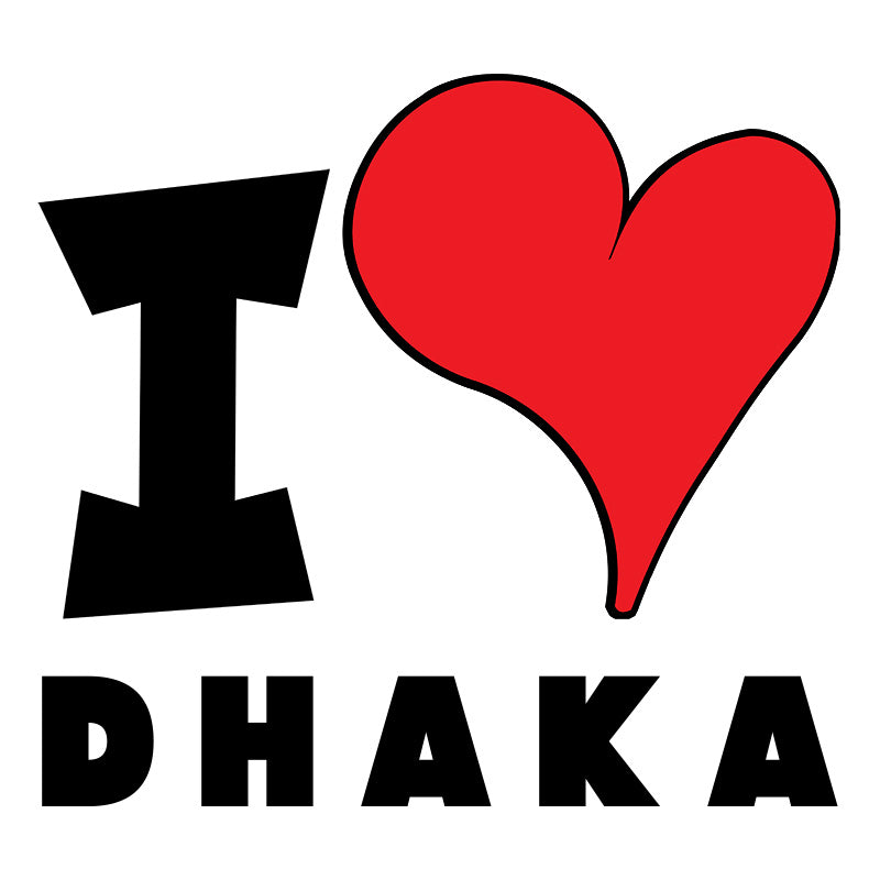 Unisex Hoodie - I Love Dhaka Red