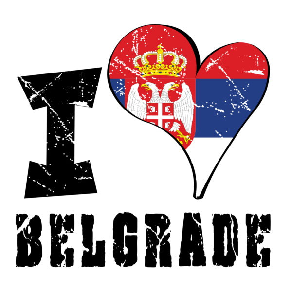 Unisex Hoodie - I Love Belgrade