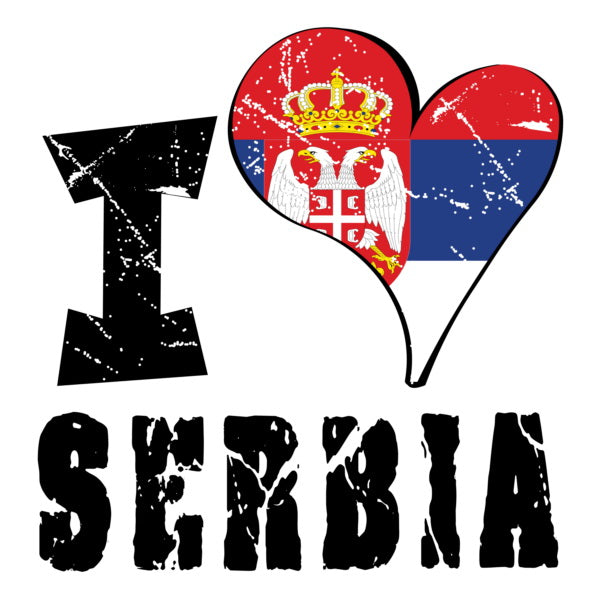 Unisex Hoodie - I Love Serbia