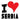 Unisex Hoodie - I Love Serbia  Red