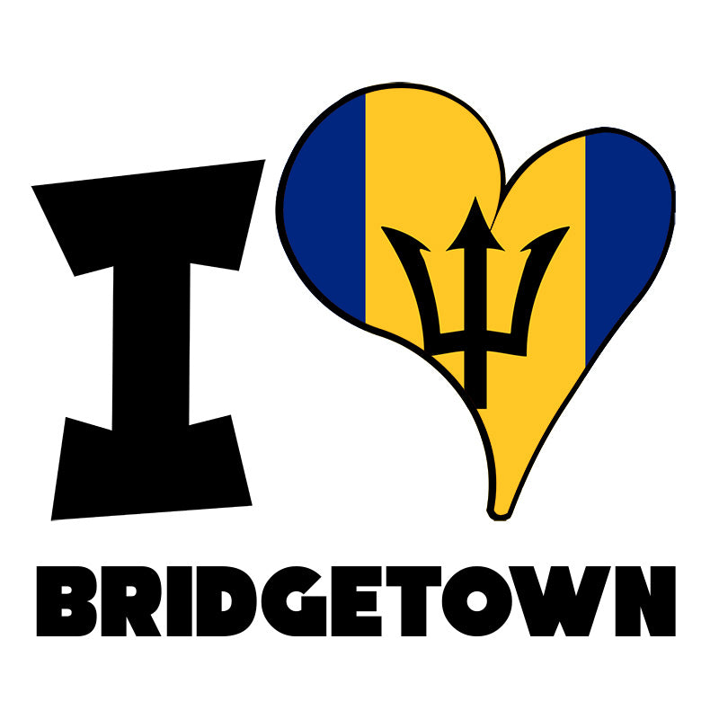 Unisex Hoodie - I Love Bridgetown Flag