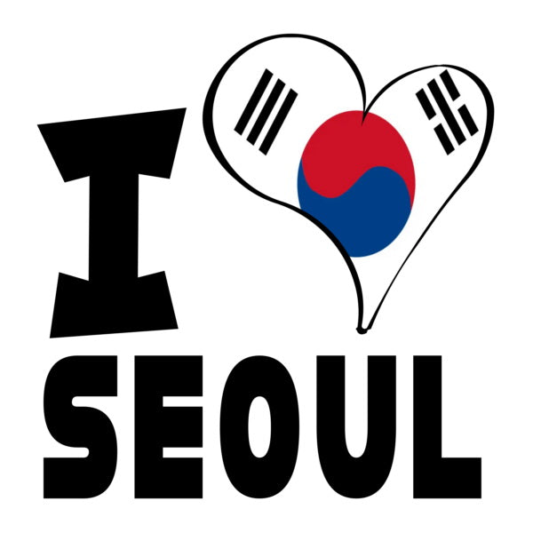 Unisex t-shirt - I Love Seoul Flag