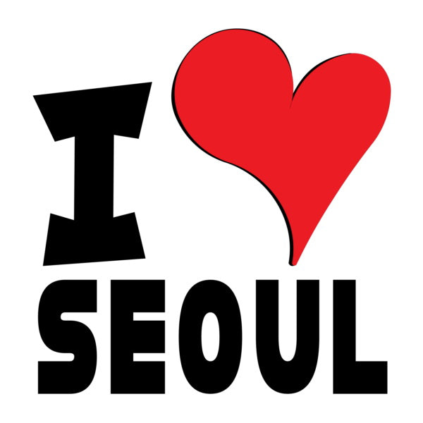 Unisex Hoodie - I Love Seoul Red