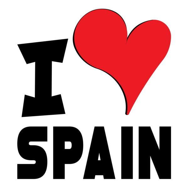 Unisex Hoodie - I Love Spain Red