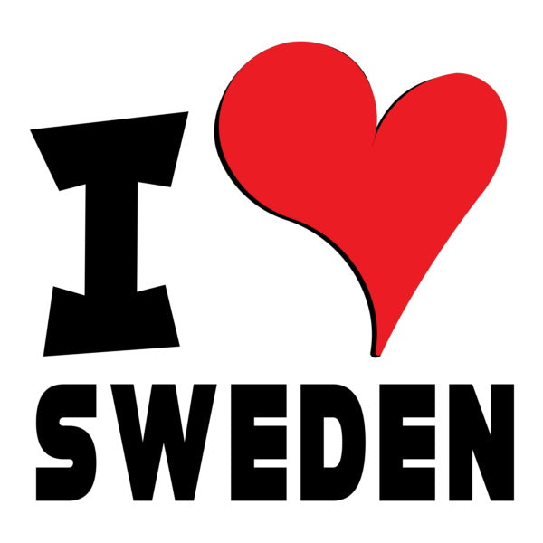 Unisex t-shirt - I Love Sweden Red