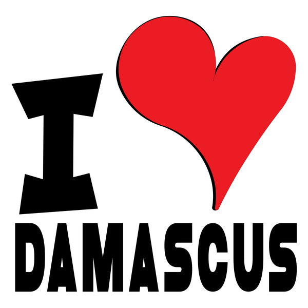 Unisex t-shirt - I Love Damascus Red