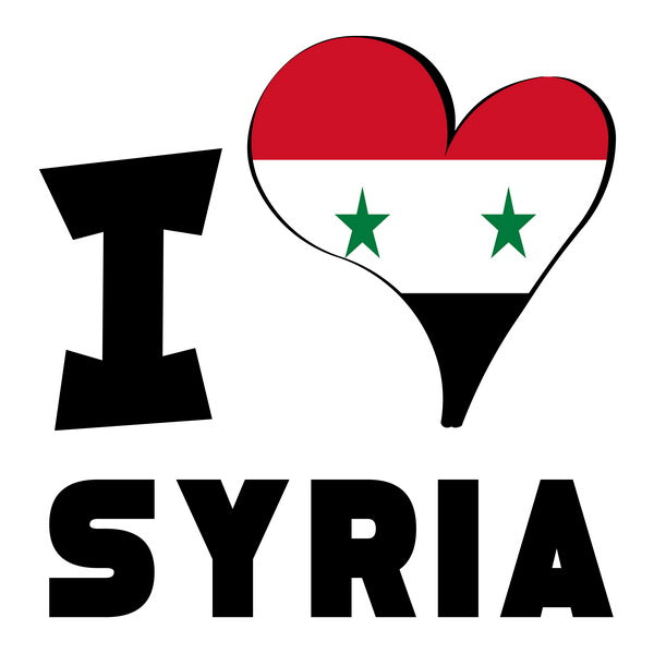 Unisex t-shirt - I Love Syria Flag