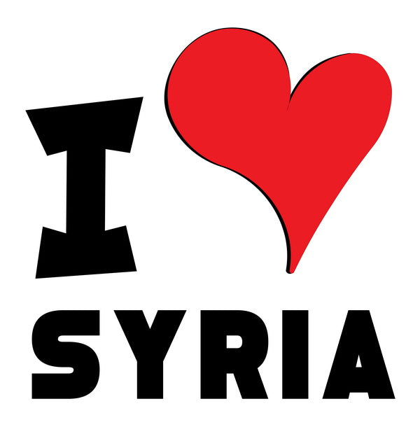 Unisex t-shirt - I Love Syria Red