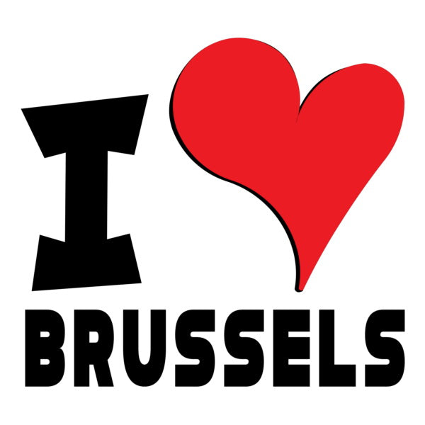 Unisex Hoodie - I Love Brussels Red