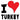 Unisex t-shirt - "I Love Turkey" Heart Design