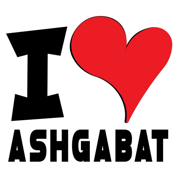 Unisex Hoodie - I Love Ashgabat Red