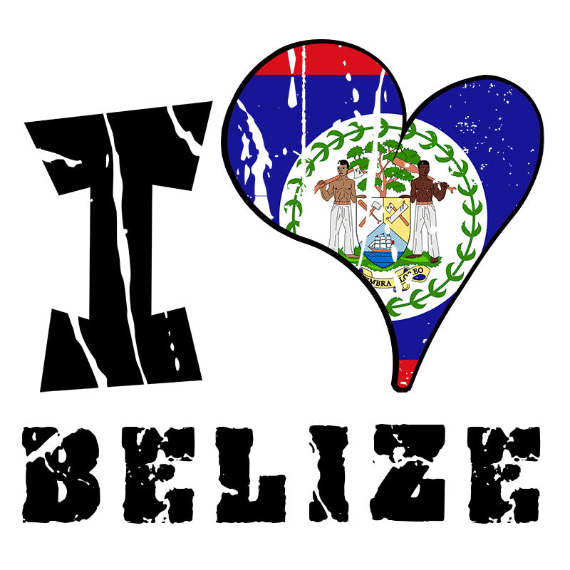 Unisex Hoodie - I Love Belize