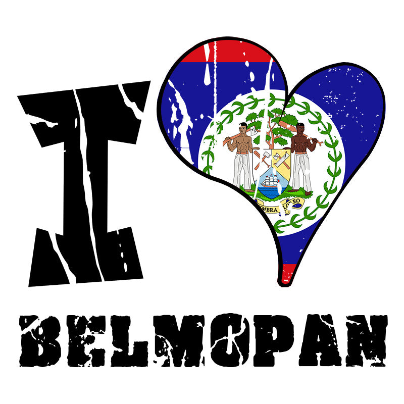 Unisex Hoodie - I Love Belmopan