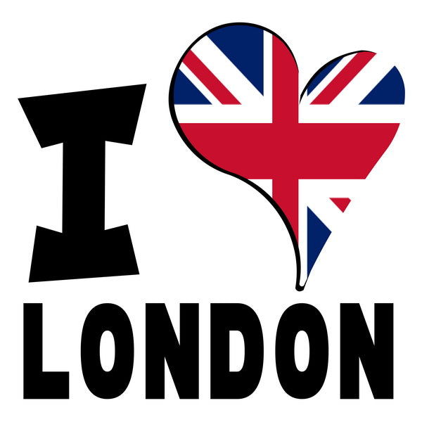 Unisex Hoodie - I Love London Flag