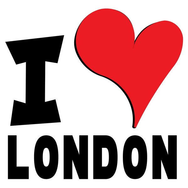 Unisex Hoodie - I Love London Red