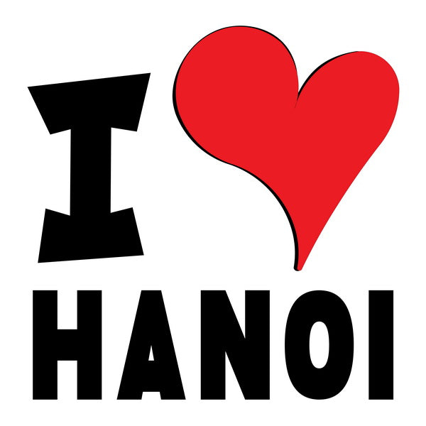 Unisex Hoodie - I Love Hanoi Red