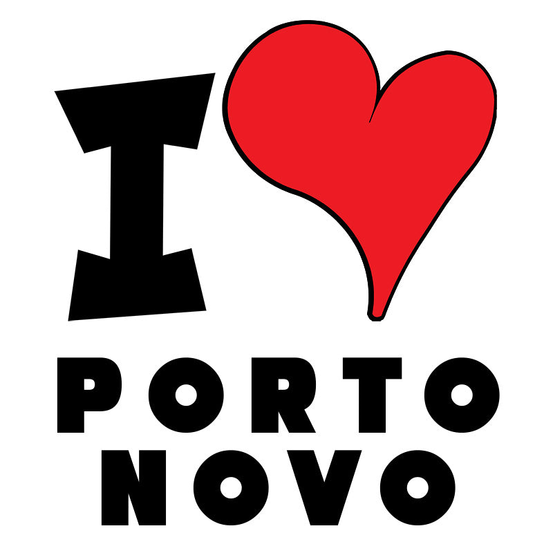 Unisex Hoodie - I Love Porto-Novo Red