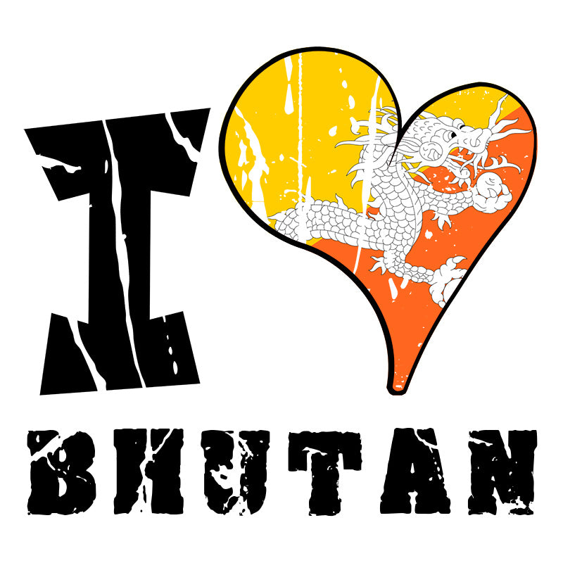 Unisex Hoodie - I Love Bhutan