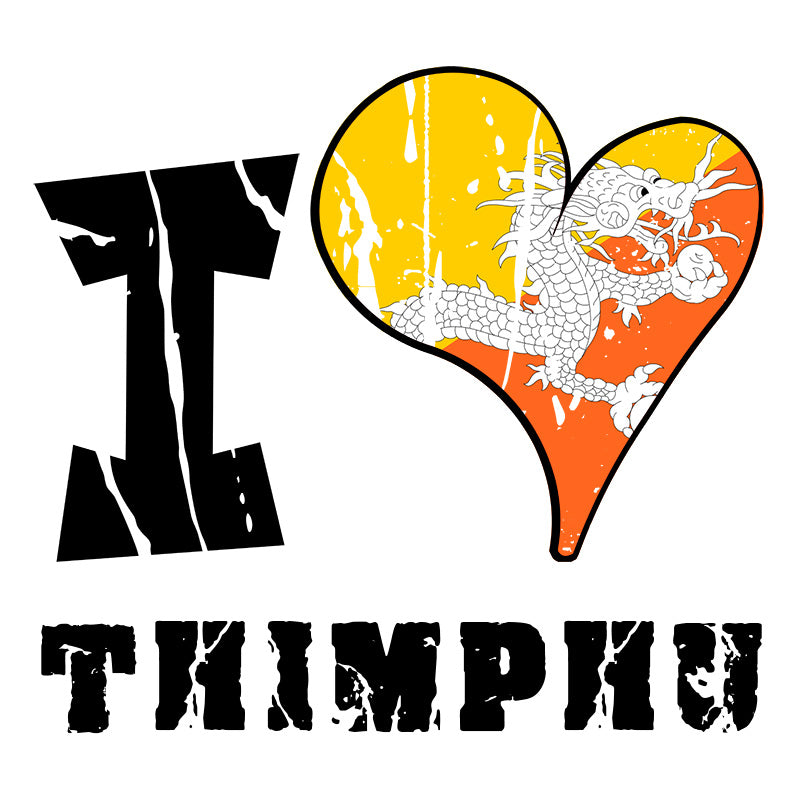 Unisex Hoodie - I Love Thimphu