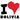 Unisex t-shirt - "I Love Bolivia" Heart Design