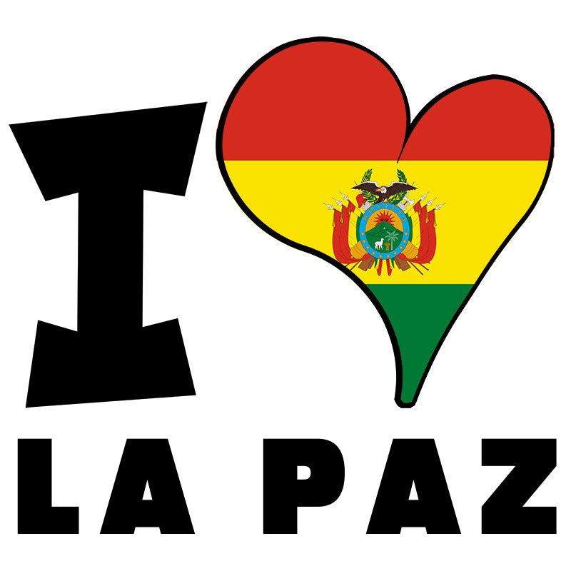 Unisex Hoodie - I Love La Paz Flag