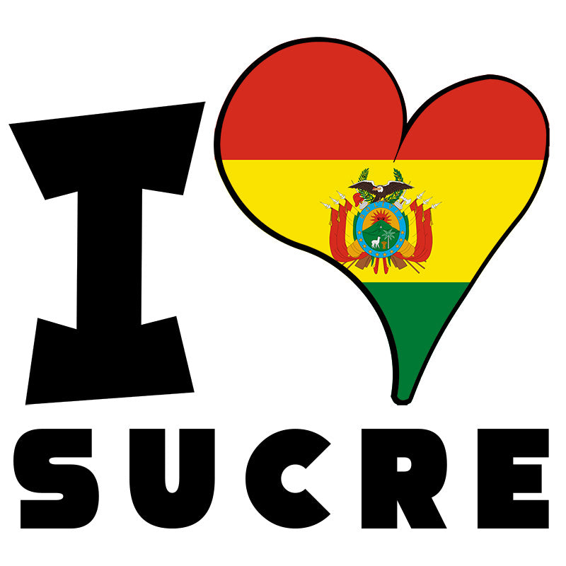 Unisex Hoodie - I Love Sucre Flag