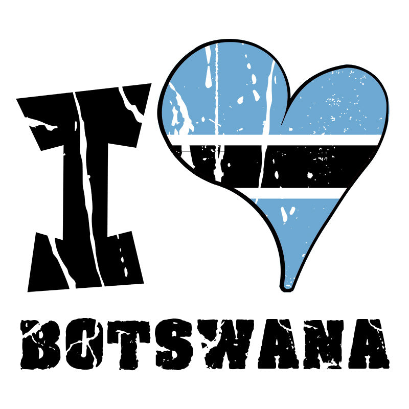 Unisex Hoodie - I Love Botswana