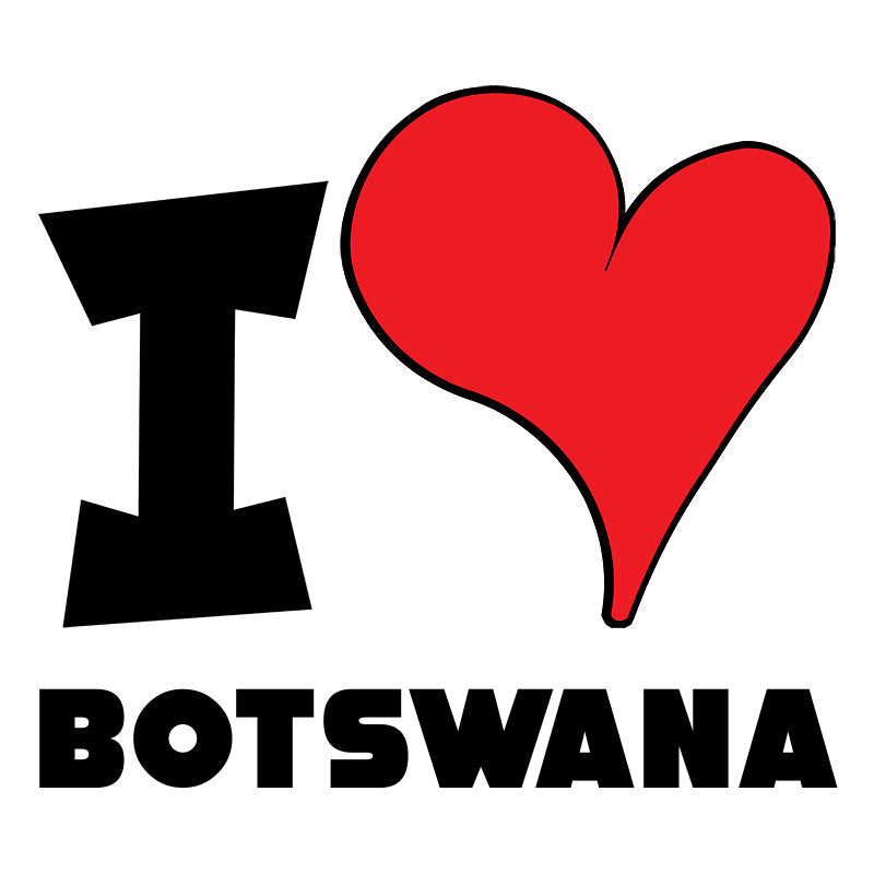 Unisex t-shirt - I Love Botswana Red